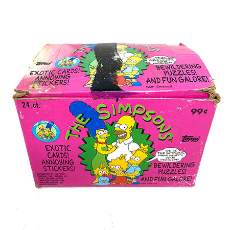 1990 Topps Simpsons Wax Box 24 Sealed Packs – Atlanta Vintage Toys & Comics
