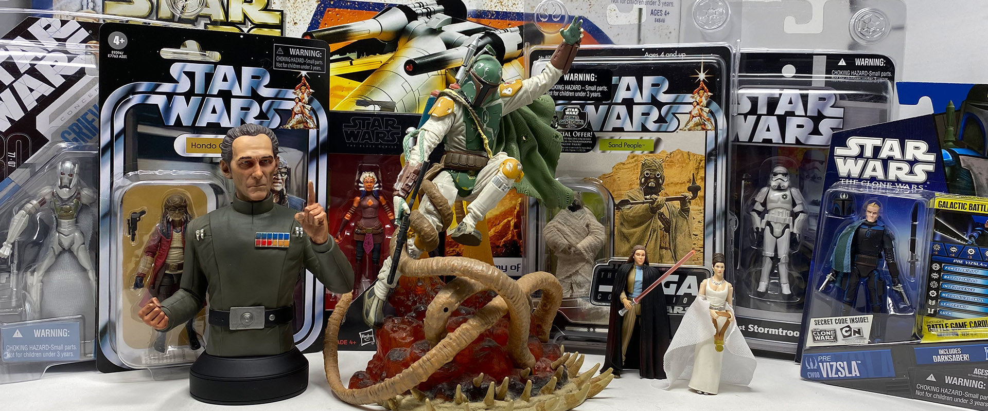 Modern Star Wars collectibles. Hasbro, Gentle Giant and more.