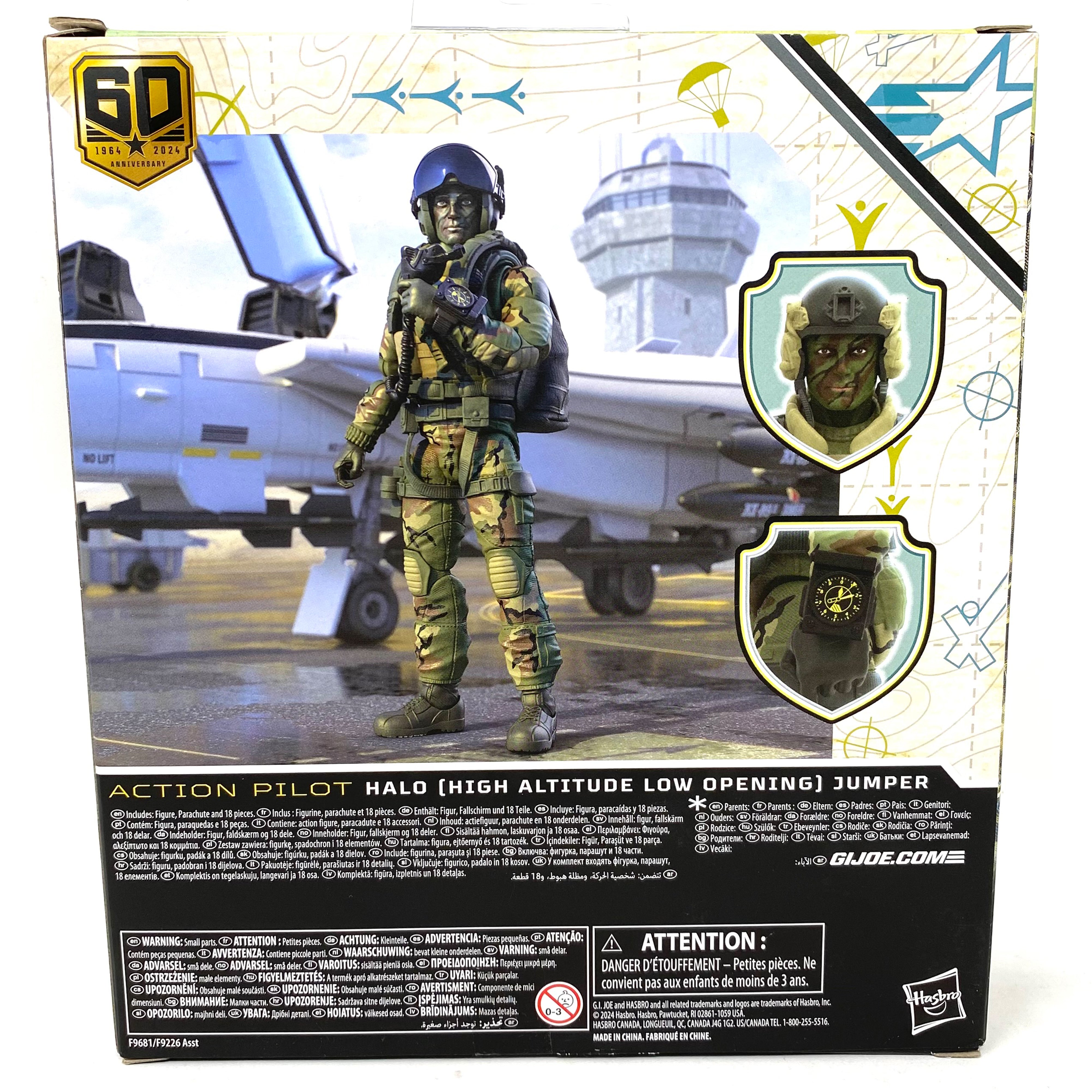 GI Joe Classified Series Action Pilot Halo Jumper 60th Anniversary