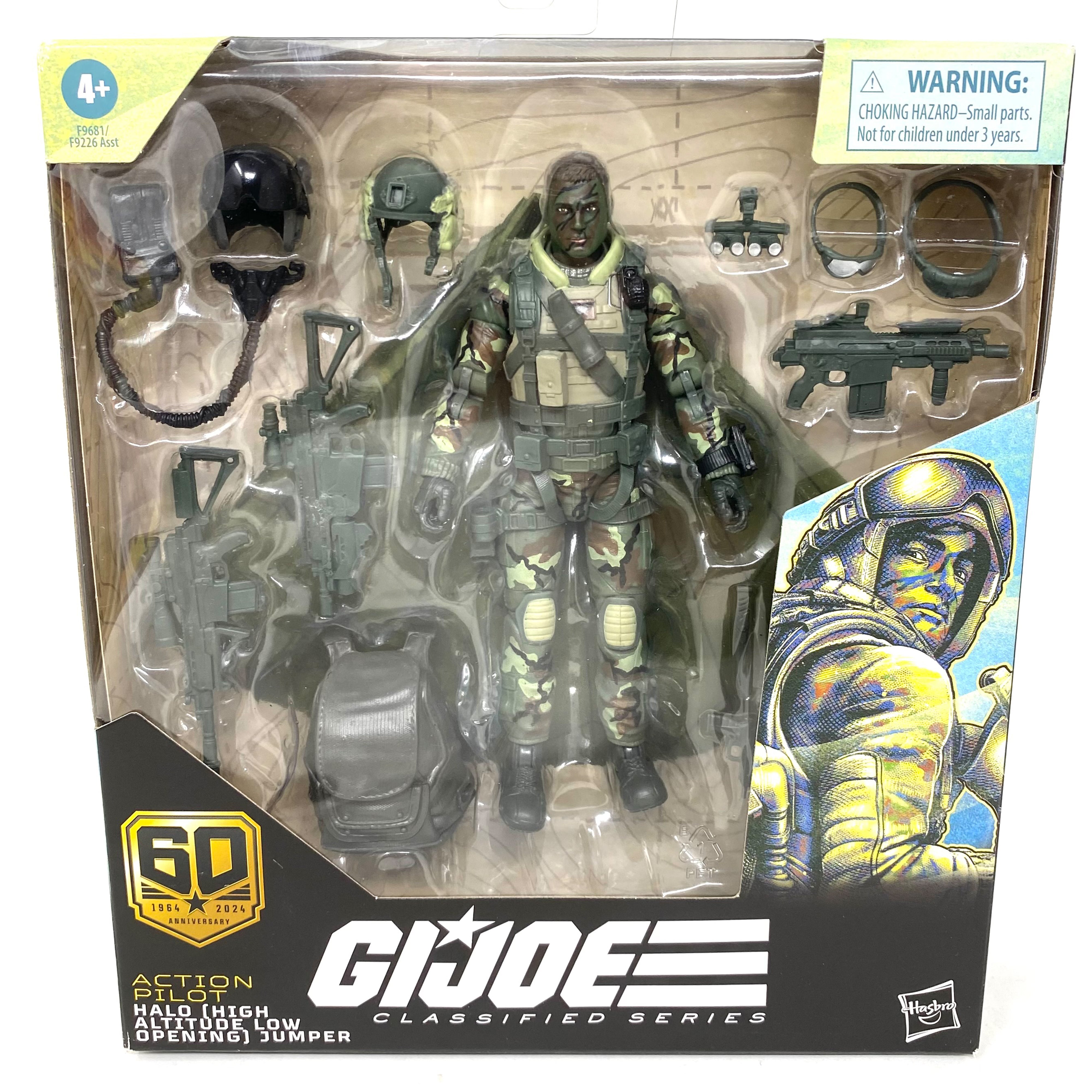 GI Joe Classified Series Action Pilot Halo Jumper 60th Anniversary