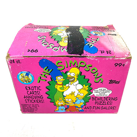 1990 Topps Simpsons Wax Box 24 Sealed Packs – Atlanta Vintage Toys