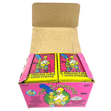 1990 Topps Simpsons Wax Box 24 Sealed Packs – Atlanta Vintage Toys