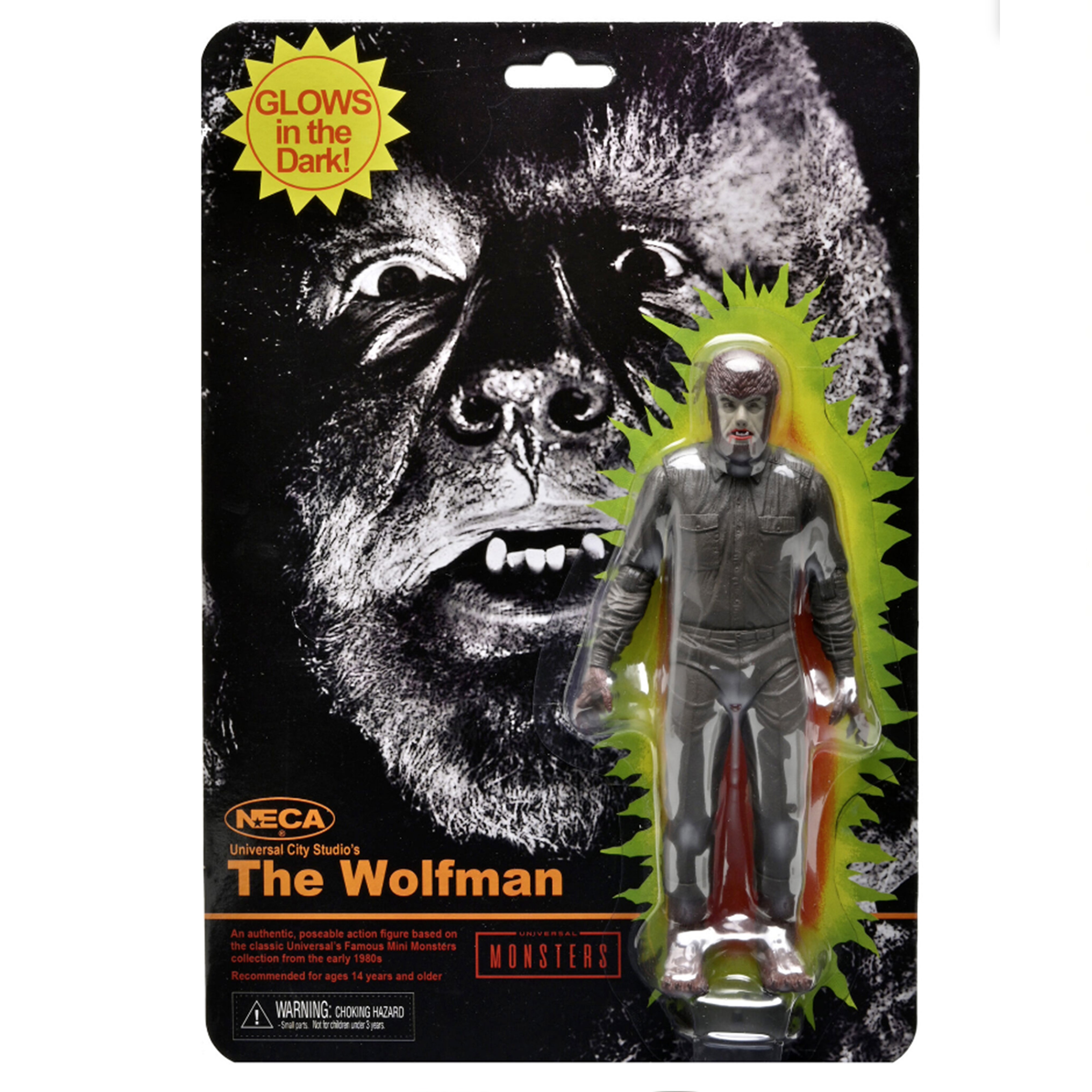 2025 Universal Monsters NECA The Wolfman Retro Cardback – Atlanta