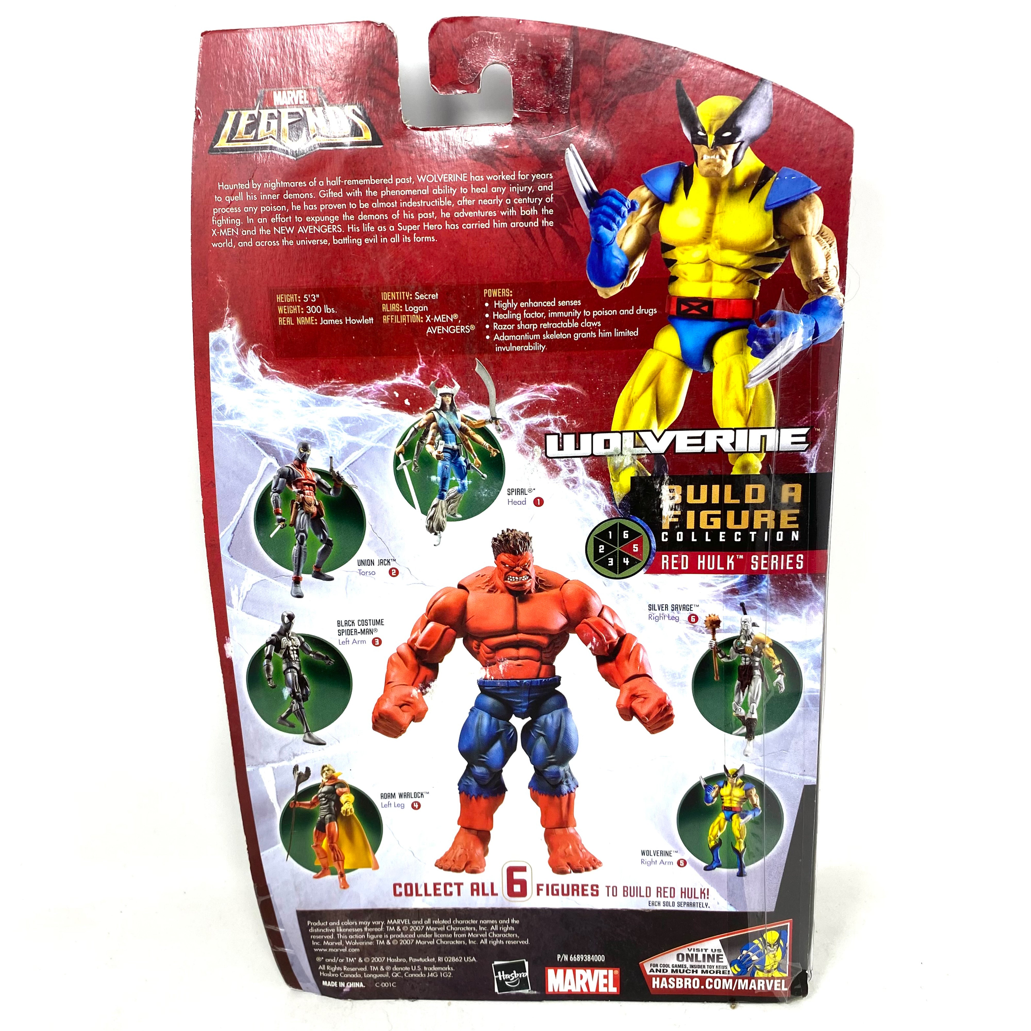 Marvel Legends Wolverine Red Hulk Build A Figure Marvel Legends Wolverine Red Hulk Build A Figure
